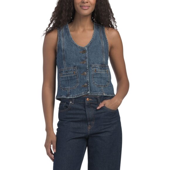 SEVENTY+MOCHI Blue Bea Vest - Picture 1 of 2